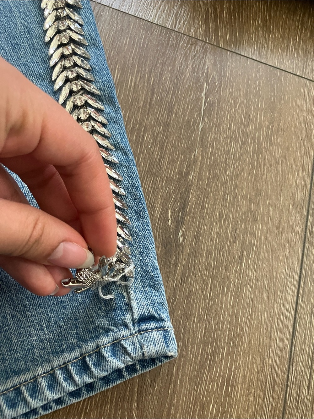 Pistola Nico High Rise Mom Jeweled Jeans - Picture 3 of 3